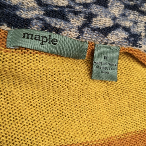Anthropologie Maple Jamie Cardigan Sweater Linen Blend M - Picture 2 of 10